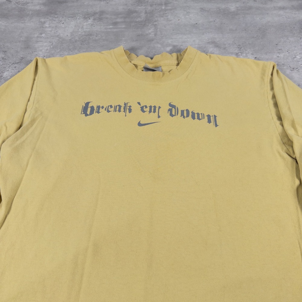 vintage nike hoops long sleeve shirt faded mens L